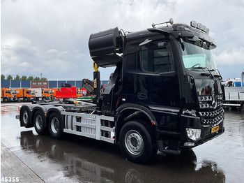 Hook lift, Truk derek Mercedes-Benz Arocs 3540 8x4 Euro 6 HMF 19 Tonmeter Z-kraan Just 118.906 Km!: gambar 5