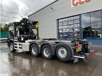 Hook lift, Truk derek Mercedes-Benz Arocs 3540 8x4 Euro 6 HMF 19 Tonmeter Z-kraan Just 118.906 Km!: gambar 2