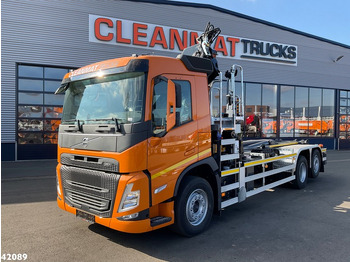 Hook lift, Truk derek Volvo FM 430 HMF 23 ton/meter laadkraan: gambar 2