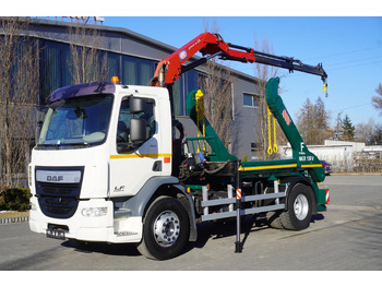 Truk skip loader, Truk derek DAF LF 18.310 E6 / Skip loader Fornal NKR 130V / HDS HMF 735 K2 / Manual gearbox: gambar 2