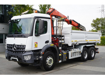 Truk derek MERCEDES-BENZ Arocs 2636 / 6x4 / HDS Fassi / 3-Way Tipper / Bortmatic: gambar 4 Truk derek MERCEDES-BENZ Arocs 2636 / 6x4 / HDS Fassi / 3-Way Tipper / Bortmatic: gambar 4