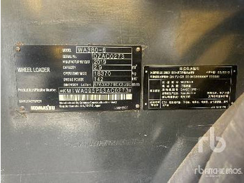 Wheel loader KOMATSU WA380-6