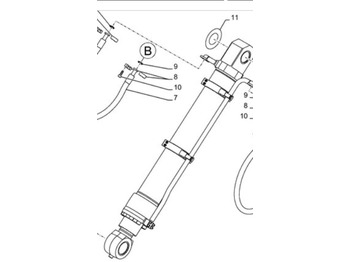 Silinder hidrolik CASE