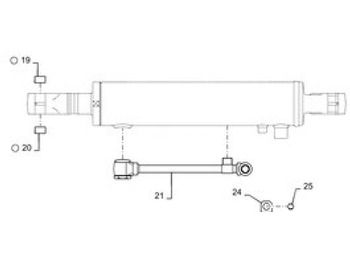 Silinder hidrolik CASE