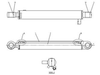 Silinder hidrolik CASE