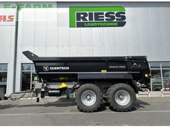 Trailer jungkit pertanian/ Tempat sampah FARMTECH