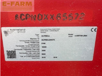 Bor benih Kverneland u drill 600: gambar 3 Bor benih Kverneland u drill 600: gambar 3