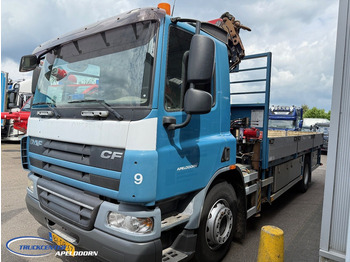 Truk flatbed, Truk derek DAF CF 75.310 Manuel, Steel springs, HMF 1560 K3: gambar 3