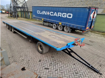 Trailer flatbed Van Hool 13.60 M LONG - 1 M HIGH - SUPER SINGLE TIRES - DRUM BRAKES: gambar 3