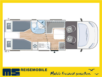 Mobil rumah semi-terintegrasi CHAUSSON