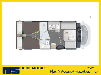 Mobil rumah semi-terintegrasi CHAUSSON