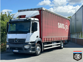 Truk dengan terpal samping MERCEDES-BENZ Antos 1830