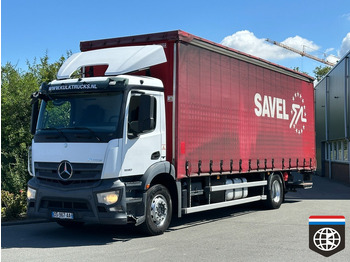 Truk dengan terpal samping MERCEDES-BENZ Antos