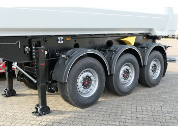 Semi-trailer jungkit MEGA MNW, Stahl, 25m³, Luft-Lift, anliegende Klappe: gambar 4