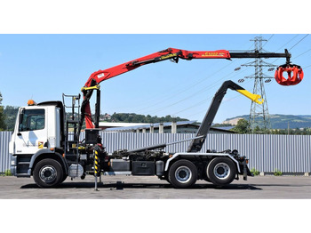 Truk derek, Hook lift DAF CF 85.340 * ABROLLKIPPER + KRAN * TOP: gambar 5