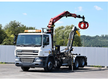 Truk derek, Hook lift DAF CF 85.340 * ABROLLKIPPER + KRAN * TOP: gambar 2