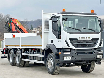 Truk derek, Truk flatbed Iveco TRAKKER 360 * PRITSCHE 6,80* PK 16002 B+FUNK*6x4: gambar 3