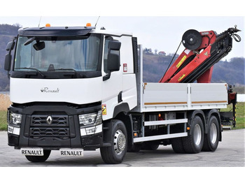 Truk derek, Truk flatbed Renault C 460 * HMF 1510 K6 + FUNK * 6x4: gambar 3