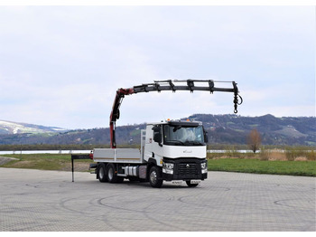 Truk derek, Truk flatbed Renault C 460 * HMF 1510 K6 + FUNK * 6x4: gambar 2