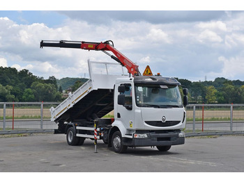 Truk jungkit, Truk derek Renault MIDLUM 220 DXI *KIPPER 4,20m *FASSI F65A.22: gambar 2