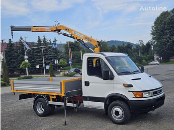 Truk flatbed, Truk derek Iveco Daily 65c-15 Flatbed + crane Copma: gambar 3