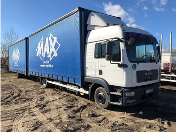 Truk dengan terpal samping MAN TGL 8.210