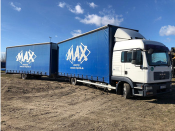 Truk dengan terpal samping MAN TGL 8.210 Pritsche - TOP ZUSTAND: gambar 5