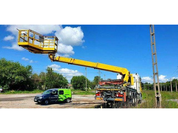 Platform udara yang dipasang di truk Mercedes-Benz 3344 SRT SCHÖRLING Road Rail Railway Zweiweg: gambar 2