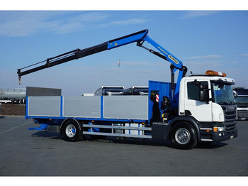 Truk flatbed, Truk derek Scania P 250 / ACC / SKRZYNIOWY + HDS + WINDA / PALFINGER PK 12 002 - E: gambar 4 Truk flatbed, Truk derek Scania P 250 / ACC / SKRZYNIOWY + HDS + WINDA / PALFINGER PK 12 002 - E: gambar 4