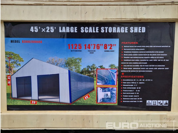 Kontainer konstruksi Unused 2025 45’x25’x14’76" Large Scale Storage Shed: gambar 2
