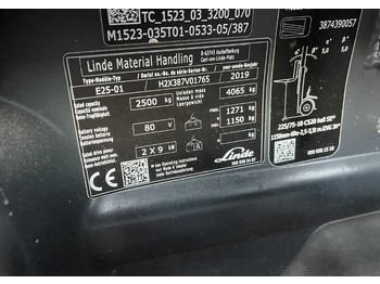 Forklift listrik Linde E25-01: gambar 4