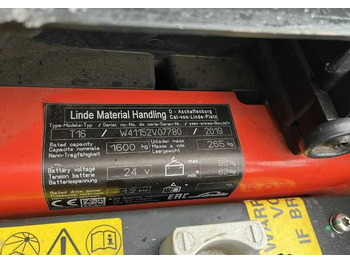 Truk pallet Linde T16: gambar 4 Truk pallet Linde T16: gambar 4