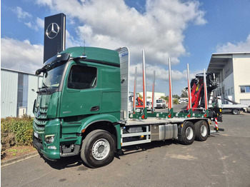 Truk logging, Truk derek baru Mercedes-Benz Arocs 2651 L 6x4 Kran Epsilon TZ 12-86 Retarder: gambar 3