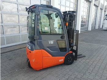 Forklift listrik Toyota 8FBET15 / Triplex: 4.30m / nur 3.412h! / 2022: gambar 3