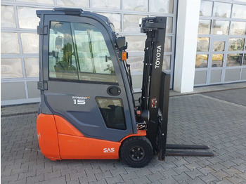 Forklift listrik Toyota 8FBET15 / Triplex: 4.30m / nur 3.412h! / 2022: gambar 2