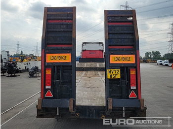 Semi-trailer low bed 2001 Dennison Trailers Tri Axle Step Frame Low Loader, Hydraulic Ramps, Out Riggers: gambar 4
