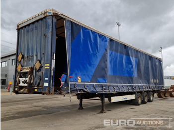 Semi-trailer dengan terpal samping KRONE