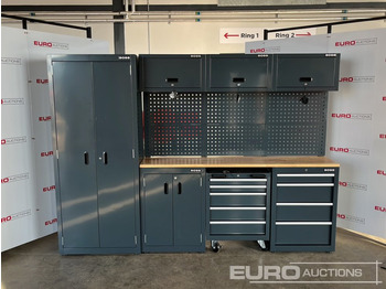 Peralatan bengkel Unused Boss 2.6m 9 Drawer, 5 Cabinet Tool Station: gambar 4