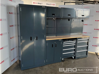 Peralatan bengkel Unused Boss 2.6m 9 Drawer, 5 Cabinet Tool Station: gambar 5