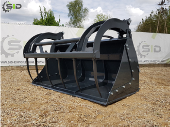Peralatan silo baru SID KROKODILSCHAUFEL GESCHMIEDETE ZINKEN XXL / Crocodile grab bucket forged tines XXL 1,8 m SID: gambar 3