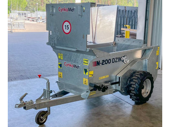 Penyebar kotoran baru Cynkomet Rozrzutnik obornika 800 kg / Miststreuer Mini / SPREADER N-200: gambar 5