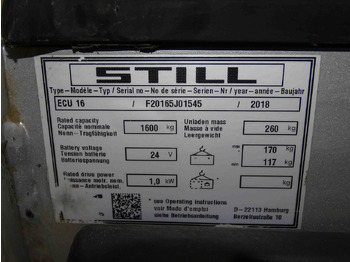 Truk pallet Still ECU16: gambar 5