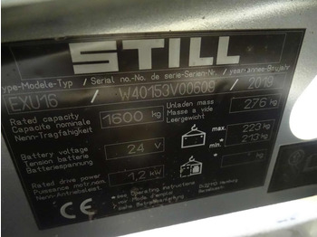 Truk pallet Still EXU16: gambar 5