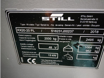 Forklift listrik Still RX20-20PL/BRONZE: gambar 5