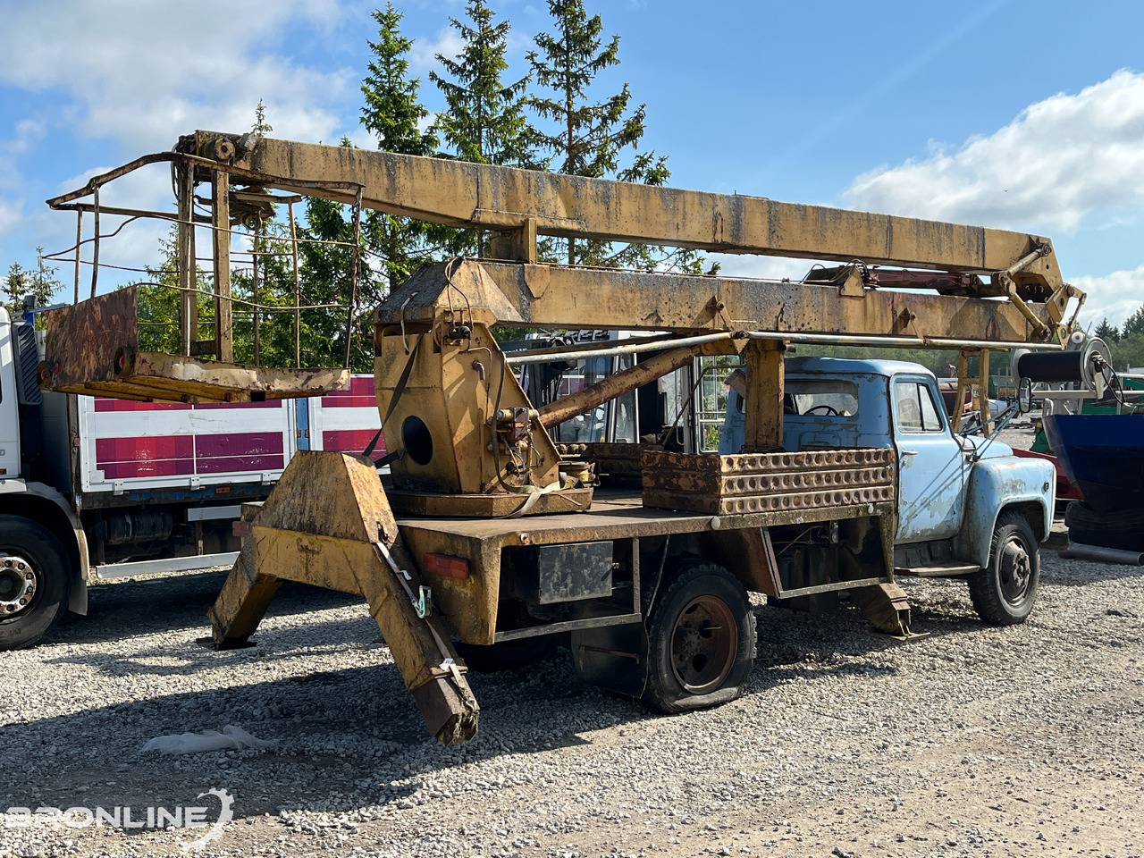1986 GAZ 53 VS 1801 - Korvtõstuk - Platform udara yang dipasang di truk: gambar 3 1986 GAZ 53 VS 1801 - Korvtõstuk - Platform udara yang dipasang di truk: gambar 3