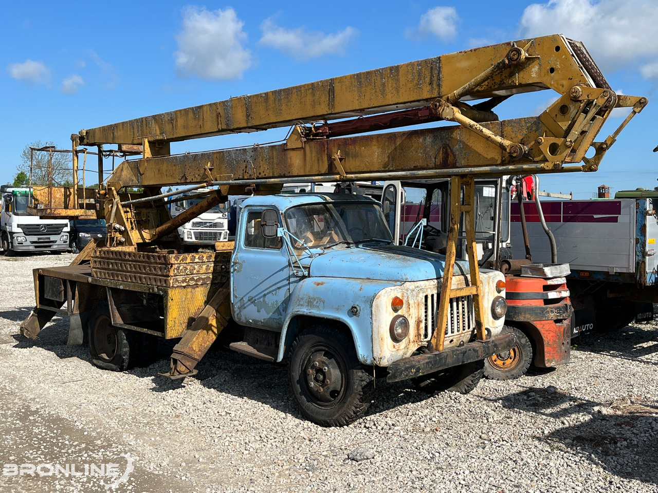 1986 GAZ 53 VS 1801 - Korvtõstuk - Platform udara yang dipasang di truk: gambar 1 1986 GAZ 53 VS 1801 - Korvtõstuk - Platform udara yang dipasang di truk: gambar 1