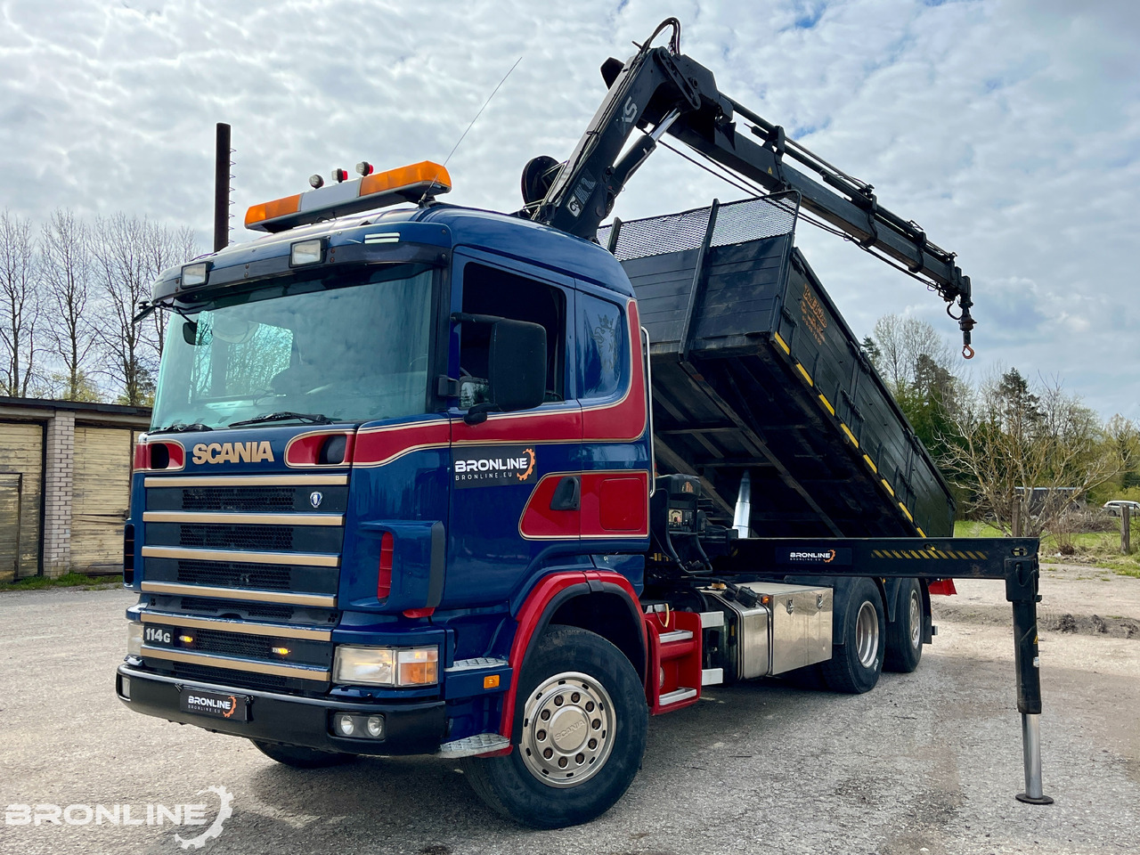 2002 SCANIA R114 6X2*4 Tipper+HIAB 166-e5 crane - Truk jungkit, Truk derek: gambar 1 2002 SCANIA R114 6X2*4 Tipper+HIAB 166-e5 crane - Truk jungkit, Truk derek: gambar 1