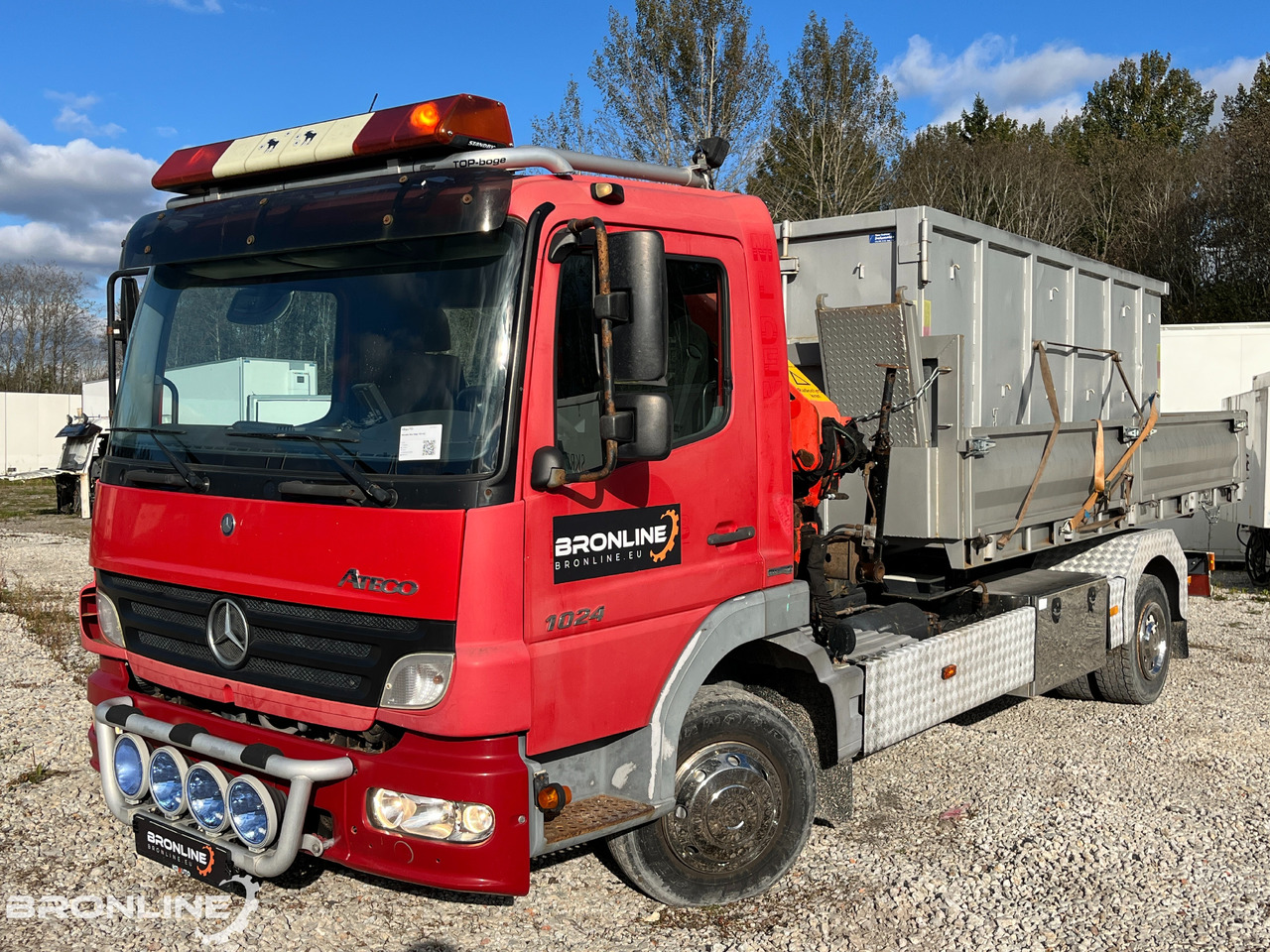 2007 Mercedes-Benz Atego 1024 Crane+Winch+Hooklift - Hook lift, Truk derek: gambar 1 2007 Mercedes-Benz Atego 1024 Crane+Winch+Hooklift - Hook lift, Truk derek: gambar 1