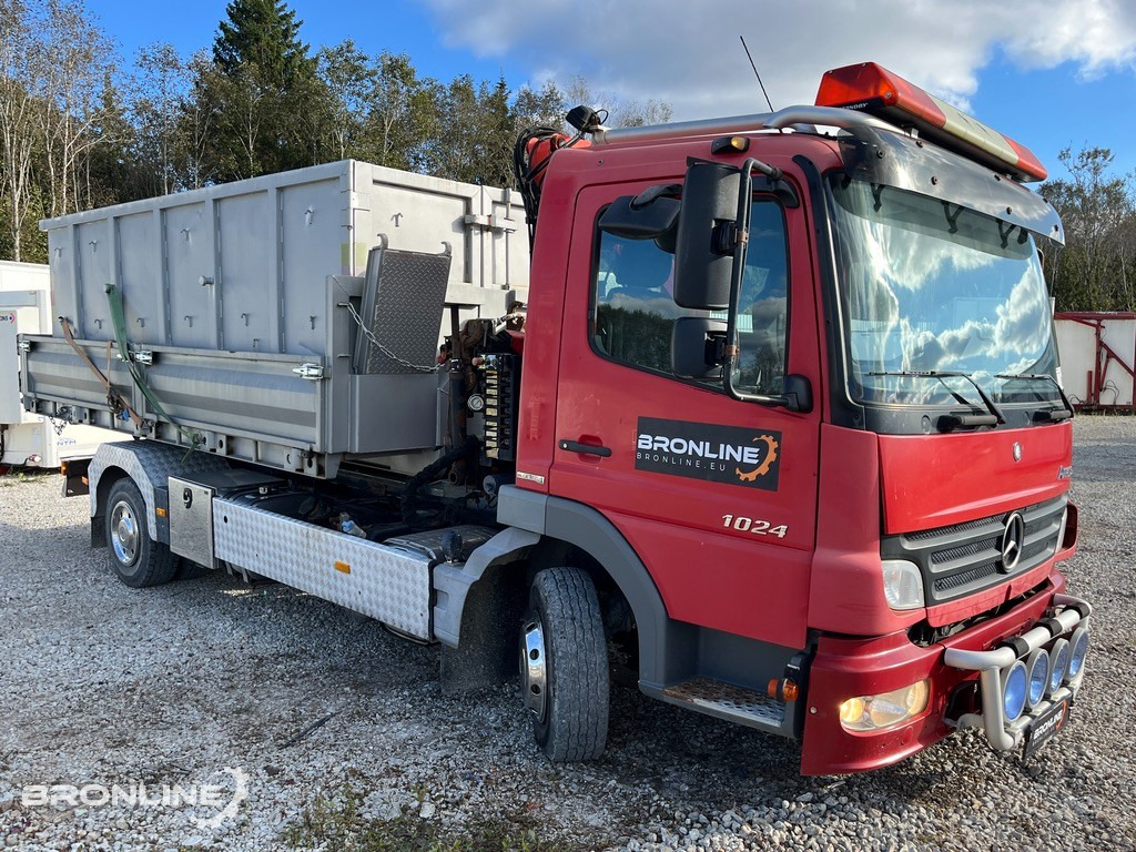 2007 Mercedes-Benz Atego 1024 Crane+Winch+Hooklift - Hook lift, Truk derek: gambar 2 2007 Mercedes-Benz Atego 1024 Crane+Winch+Hooklift - Hook lift, Truk derek: gambar 2