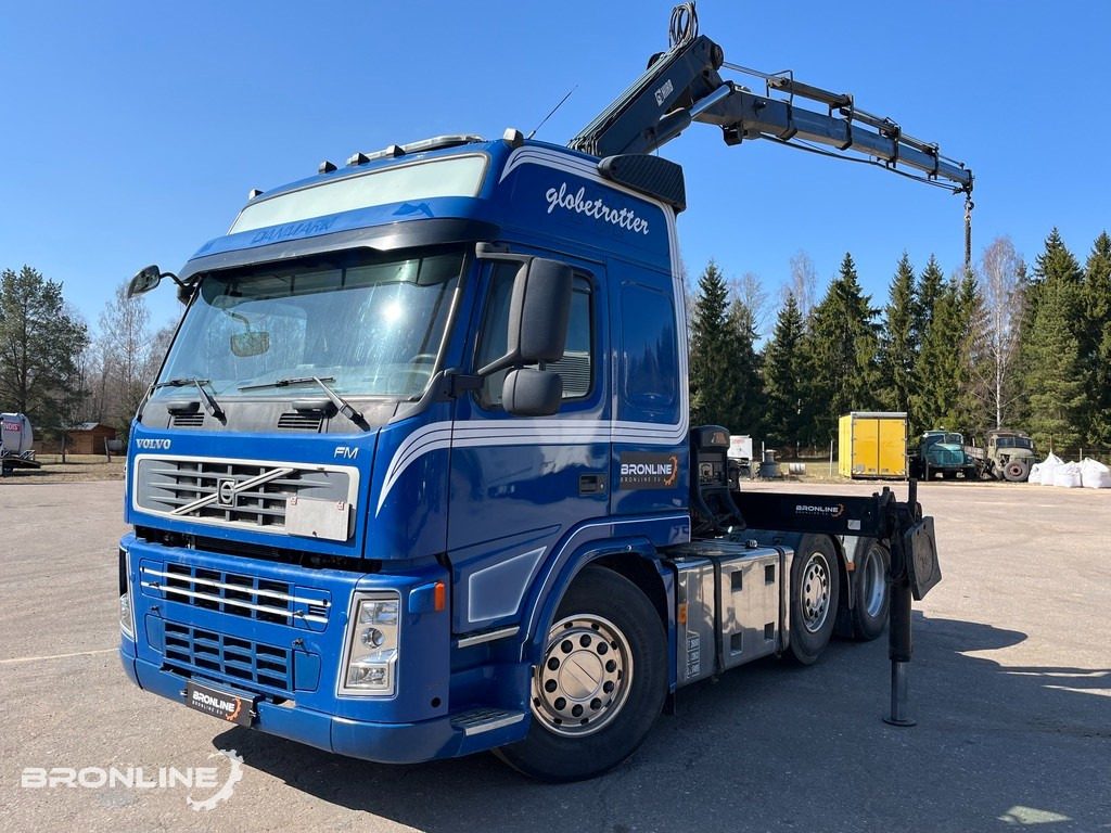 2008 VOLVO FM440 6x2+HIAB Crane+Platform trailer - Tractor head, Semi-trailer flatbed: gambar 1 2008 VOLVO FM440 6x2+HIAB Crane+Platform trailer - Tractor head, Semi-trailer flatbed: gambar 1